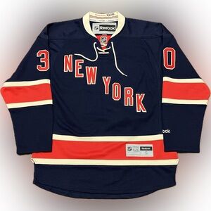 New York Rangers Henrik Lundqvist Alt Reebok NHL Hockey Jersey Size S